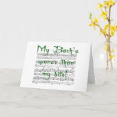 My Bach's Worse than my Bite greeting card Karte (Gelbe Blume)