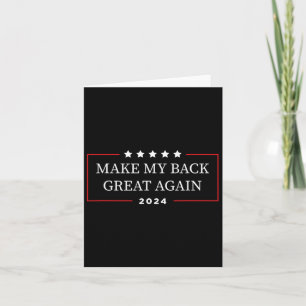 My Back Great Again 2024 - Funny Trump Injury Reco Karte