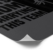 My Back Hurts From Carrying This Team Funny Humor  Poster (Ecke)