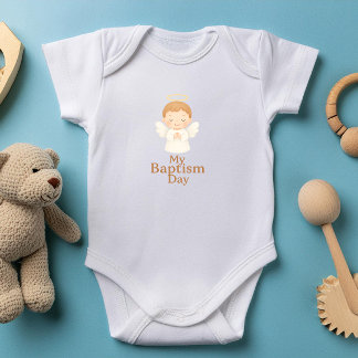My Baptism Day | Cute Angel Baby Bodysuit - GIFTS Baby Strampler