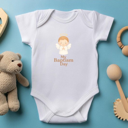 My Baptism Day | Cute Angel Baby Bodysuit - GIFTS Baby Strampler