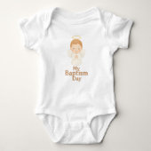 My Baptism Day | Cute Angel Baby Bodysuit - GIFTS Baby Strampler (Vorderseite)