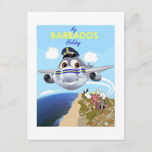 my barbados holiday postcard postkarte