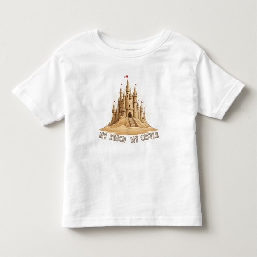 My Beach, My Sandcastle Kleinkind T-shirt (Vorderseite)