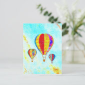 My Beautiful Balloons postcard Postkarte (Stehend Vorderseite)