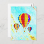 My Beautiful Balloons postcard Postkarte (Vorne/Hinten)