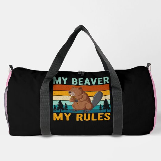 My Beaver My Rules Duffle Bag (Rückseite)