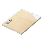 My Bedlington Terrier Ate My Hausaufgaben Notepad Notizblock (Rotiert)