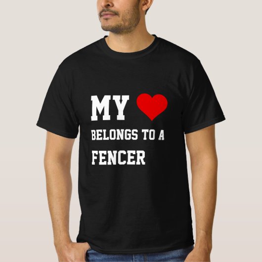 My Belongs To A Fencer T-Shirt (Vorderseite)