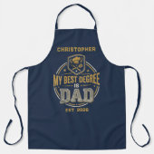 My Best Degree Is Dad Father's Day Schürze (Vorderseite)