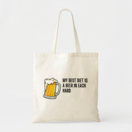 My Best Diet Is A Beer – Funny Drinking Gift Tragetasche