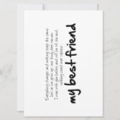 My best friend (Vorderseite)