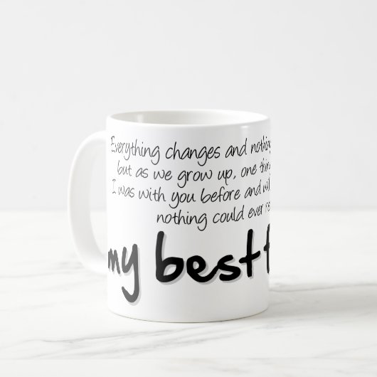 My best friend kaffeetasse (Vorderseite Links)