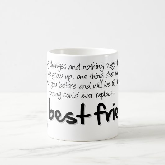 My best friend kaffeetasse (Mittel)