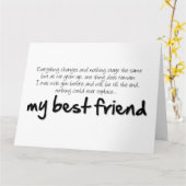 My best friend karte (Gelbe Blume)