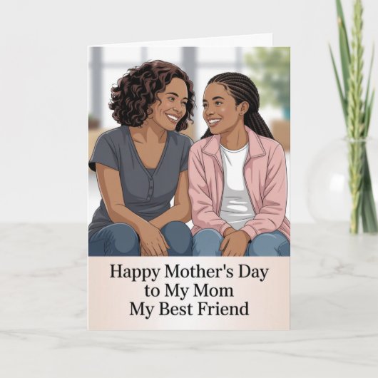 My Best Friend Mother's Day Card Feiertagskarte (Vorderseite)