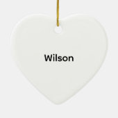 My Best Friend Paw Prints Pet Name Keramik Ornament (Hinten)