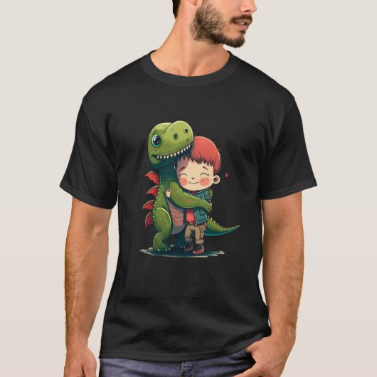 My best friend the dinosaur dinosaur hug T-Shirt (Vorderseite)