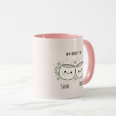 "My Best-Tea" Cute Personalized Best Friend Mug Tasse (VorderseiteRechts)