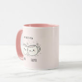 "My Best-Tea" Cute Personalized Best Friend Mug Tasse (Vorderseite Links)