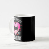 My Bet Hound Is My Valentine Dog Lover Valentin _1 Kaffeetasse (Vorderseite Links)