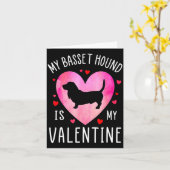 My Bet Hound Is My Valentine Dog Lover Valentin _1 Karte (Gelbe Blume)