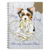 My Biewer Terrier Ate My Lesson Plan Notebook Notizblock (Vorderseite)