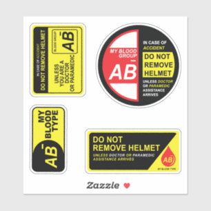 My Blood Type AB MInus Stickers Pack Aufkleber