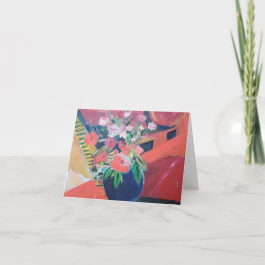 My Blue Cache Pot Dankeskarte (Vorderseite)