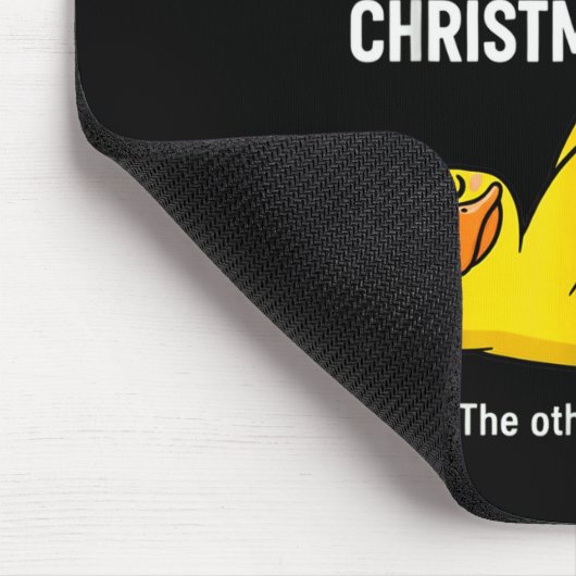 My Body Is 98% Christmas Cookies Funny Duck Pajama Mousepad (Ecke)
