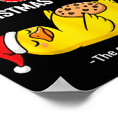 My Body Is 98% Christmas Cookies Funny Duck Pajama Poster (Ecke)