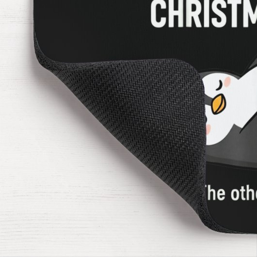 My Body Is 98% Christmas Cookies Funny Penguin Paj Mousepad (Ecke)
