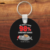 My Body Is 98% Christmas Cookies Funny Seal Pajama Schlüsselanhänger (Vorderseite)