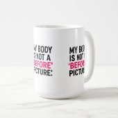 "My Body is No. Kaffeetasse (VorderseiteRechts)