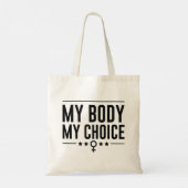 My Body My Choice Tragetasche (Rückseite)