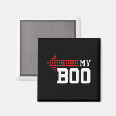 My Boo &amp; My Bae Valentines Day Cute Couple Mat Magnet (Vorderseite/Rückseite)