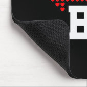 My Boo & My Bae Valentines Day Cute Couple Mat Mousepad (Ecke)