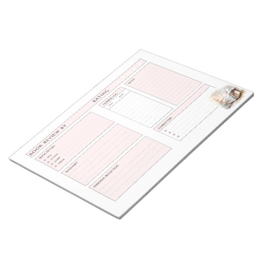 My Book Adventures 40 Seiten Notepad Notizblock (angewinkelt)