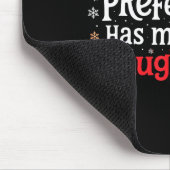 My Book Preference Naughty List Readers Funny Chri Mousepad (Ecke)