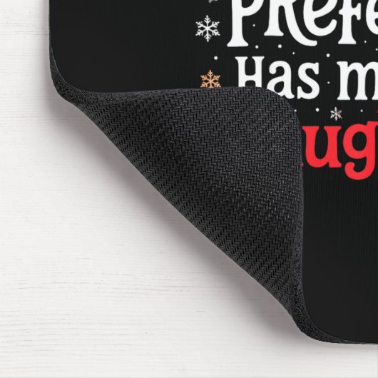 My Book Preference Naughty List Readers Funny Chri Mousepad (Ecke)