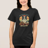 My Border Collie Does My Taxes Tri-Blend Shirt (Vorderseite)