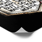 My Boy Might Not Always Swing But I Do Baseball Mo Poster (Ecke)