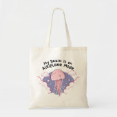My Brain Airplane Mode Funny Jellyfish Brain Fog  Tragetasche (Vorne)