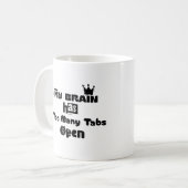 My Brain Has Too Many Tabs Open Kaffeetasse (Vorderseite Links)
