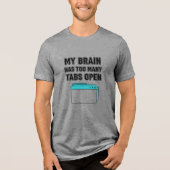 MY BRAIN HAS TOO MANY TABS OPEN Tri-Blend SHIRT (Vorderseite)
