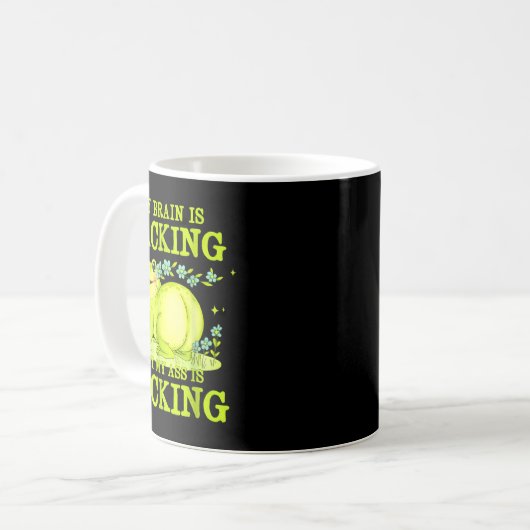 My Brain Is Lacking Funny Unhinged Adult Meme Brai Kaffeetasse (Vorderseite Links)