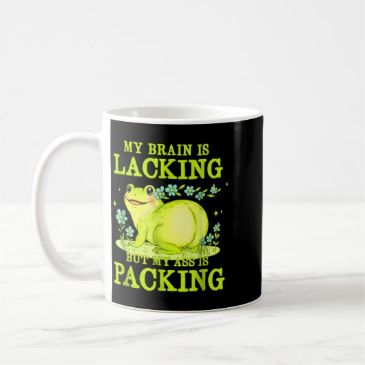 My Brain Is Lacking Funny Unhinged Adult Meme Brai Kaffeetasse (Links)
