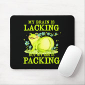 My Brain Is Lacking Funny Unhinged Adult Meme Brai Mousepad (Mit Mouse)