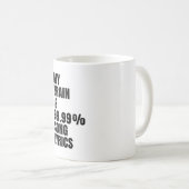 My Brain Is Song Lyrics Coffee Mug  Kaffeetasse (VorderseiteRechts)