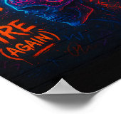 My Brain's on Fire (Again) Poster (Ecke)